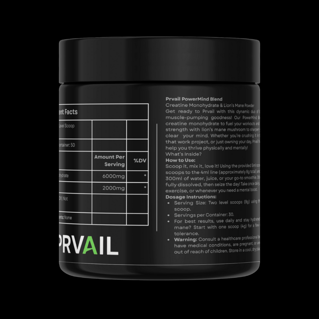 PRVAIL PowerMind (Creatine Monhydrate + Lion's Mane)
