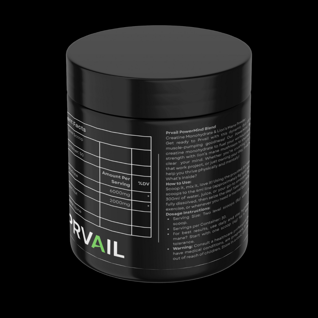 PRVAIL PowerMind (Creatine Monhydrate + Lion's Mane)
